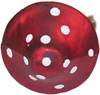 Kurt Adler Mushroom Clip-On Glass Ornaments, 2-Piece Box Set