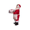 Kurt Adler Fabriche Tray Face Cake Santa Christmas Figurine, 10.5in