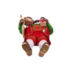 Kurt Adler Fabriche Collection, Wind-Up Musical German Santa, Plays “O Christmas Tree“ — 11"