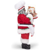 Kurt Adler Fabriche African American Gingerbread Chef Santa, 10.5"