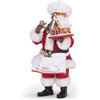 Kurt Adler Fabriche African American Gingerbread Chef Santa, 10.5"