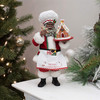 Kurt Adler Fabriche African American Gingerbread Chef Santa, 10.5"