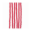 Kurt Adler Christmas Decoration, Wooden Bead Garland, Red, 9ft