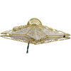 Kurt Adler 10-Light Gold Reflector Star Lighted Treetop, 8.5"