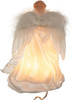 Kurt Adler White and Silver Angel Lighted Treetop, 9"