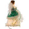 Kurt Adler 10-Light Treetop, Irish Angel in Ivory Shamrock Gown & Green Velvet Coat, 12" Kurt Adler 10-Light Treetop, Irish Angel in Ivory Shamrock Gown & Green Velvet Coat, 12"
