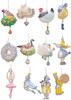 Kurt Adler Noble Gems Twelve Days Of Christmas Ornaments, 12-Piece Box Set
