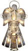 Kurt Adle 10-light Capiz Angel with Vines & Pearls Lighted Treetop, 10"