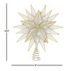 Kurt Adler (#UL3146) 10-Light Capiz Star Treetop, Gold & White, 9.5"