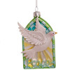 Kurt Adler Noble Gems Traditions Glass Dove of Peace Ornament