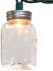 Kurt Adler Indoor Outdoor Novelty String 10- Light Set, Mason Jars, 10ft