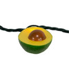 Kurt Adler Indoor/Outdoor Novelty String 10-Light Set, Avocado, 11.5'