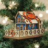 Old World Ginger Cottages Wooden Ornaments (#80042) Crab Shack, 4.62"