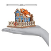 Old World Ginger Cottages Wooden Ornaments Crab Shack, 4.62"