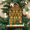 Old World Ginger Cottages Wooden Ornaments (#80045) All Things German, 5.12"