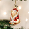 Old World Christmas Glass Blown Ornament Christmas Ham, 3.25" (With OWC Gift Box)