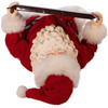 Kurt Adler Fabric Hershey Bar Santa Christmas Figurine, 10in