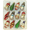 Kurt Adler Miniature Shatterproof Hanging Christmas Ornaments, 12-Piece Box Set, 2 Inch