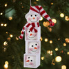 Kurt Adler Snowman Head Block Ornament, 6.25"