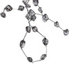 Kurt Adler Plastic Ice Wire Clear Garland For Christmas Decoration, 6 Feet Long