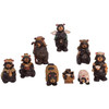 Kurt Adler Resin Christmas Nativity Figurines, Bears (Set of 9)