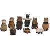 Kurt Adler Resin Christmas Nativity Figurines, Bears (Set of 9)