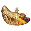 Old World Christmas Glass Blown Ornament, Cornucopia (With OWC Gift Box)