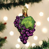 Old World Christmas Glass Blown Ornament (#28136) Grapes, 3.75"