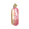 Old World Christmas Blown Glass Ornament for Tree, Pink Sprinkles Donut