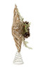 Kurt Adler (#H4205) Natural w/ Pinecone Accent Star Christmas Tree Topper, 12"