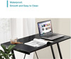 Mehoom Metal Modern Computer Study Desk for Home Office, Table, Black, 35.4"