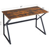 WOHOMO Small Computer K-Shaped Desk for Home Office Desk Table, Caramel, 47"