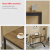 WOHOMO Small Modern Computer Study Desk For Home Office, Dark Brown, 39"