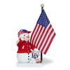 Steinbach Limited Edition Snowman Series Nutcracker, Musical Patriot Snowman, 18"