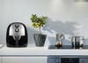 Gourmet Edge Ceramic Nonstick Manual Air Fryer Kitchen Appliance, 6 Quart