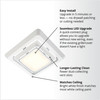 Broan-NuTone LED Grille Upgrade – Easy Install, White Finish, Soft LED Light