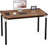 GreenForest Computer Desk Home Office Writing Small Desk, Modern Simple PC Table, Sturdy Workstation, Walnut, 47" (X002KTRHLZ)