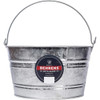 Behrens Hot Dipped Galvanized Steel Utility Pail, Silver - 4.25 Gallon Capacity