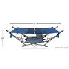 Zenithen Full-Sized Portable Folding Out/Indoor Hammock, Blue