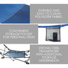Zenithen Full-Sized Portable Folding Out/Indoor Hammock, Blue
