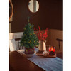 National Tree Noble Spruce Tree with LED Lights, Assorted, 2' (Pack of 3)