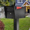 Mail Boss 7506 Mail Manager Curbside Locking Security Mailbox, Black, Large