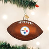 Old World Christmas Glass Blown Christmas Ornament, Pittsburgh Steelers Football (With OWC Gift Box)