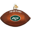 Old World Christmas Glass Blown Ornament For Christmas Tree, New York Jets Football (With OWC Gift Box)