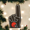 Old World Christmas Glass Blown Ornament For Christmas Tree, Cleveland Browns Foam Finger (With OWC Gift Box)