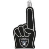 Old World Christmas Glass Blown Ornament For Christmas Tree, Las Vegas Raiders Foam Finger (With OWC Gift Box)