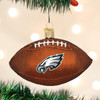 Old World Christmas Glass Blown Ornament For Christmas Tree, Philadelphia Eagles Football (With OWC Gift Box)