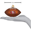 Old World Christmas Glass Blown Ornament, San Francisco 49ers Football (With OWC Gift Box)