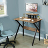 Greenforest Home Office Desk W/ Monitor Shelf, Computer/Gaming Desk, Espresso, 32"