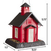 North States Village Collection Squirrel-Proof School House Bird Feeder, 5lb Seed Capacity